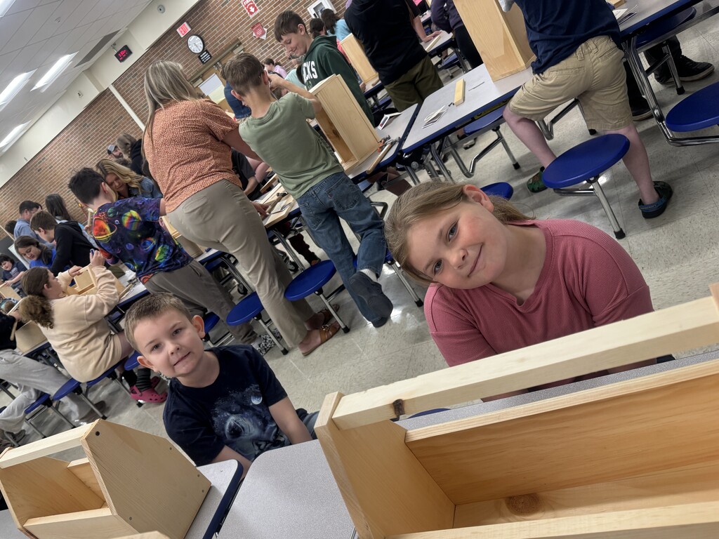 urtis Lumber joined our 4th grade classes earlier this month to build their very own tool boxes to take home! Our students and teachers love this activity and the students did an amazing job! There was a lot of independence, problem solving and hard work that went on. Some of Mr. Drew's high school 'Intro to Woodworking' students joined as well, to lend a helping hand. 