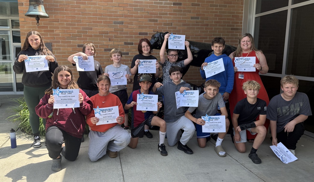🎉Congratulations to the May Middle School Students of the Month and Teacher of the Month! These students were selected for demonstrating the Panther PRIDE Character Trait of Dependability.🐾(Not all students are pictured.) 5th Grade: Grace Barker, Alexandria Chapones-Ulloa, and Eamon Keegan. 6th Grade: Deiv Qeraj, Penelope Hurd, Amelia Nowicki, William Borge, Hunter Armlin, Juliette Brownell, Brooklyn Phillips, Olivia Bundrick, Ryland Dooley, Dustin Friend, Alex Parent, Sebastian Giagiari, Arian Parker, Jaxson Gorman, Deiv Qeraj, Emma Jacobsen, and Bronson Dorman. 7th Grade: Maya Cornish, Henley Lewis, Colton Springer, Dawson Taylor, Mia Brownell, Holton Perry, Maya Cornish, and Colton Springer. 8th Grade: Alivia Cameron, Ana McCart, Kate Sparks, Allie Arnold, Viggo Dennerline-McClellan, Wyatt Nealon, Olivia Danforth, Chris Weeden, Myla Steller, and Mallory Mulvihill. Congratulations to May’s Teacher of the Month: Teacher of the Month, Ms. Hammond!