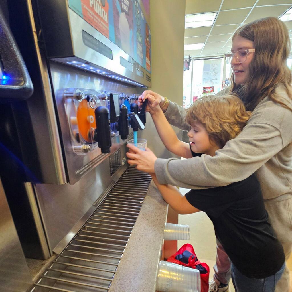 Elementary teacher Mrs. Cross has another “community integration field trip” to share! These trips allow students to explore some of the community helper roles they have been learning about in the classroom. Students visited the laundry mat in the Village! The kiddos made change, put coins into the washer, poured detergent, and watched the laundry spin! They walked to the store and purchased a drink, and then returned when the wash was done and put the blankets into the dryer. They did a great job, and they had an awesome time out in the community! Thanks for sharing, Mrs. Cross! 