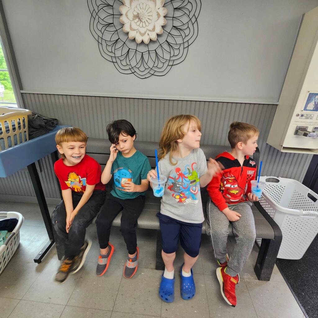 Elementary teacher Mrs. Cross has another “community integration field trip” to share! These trips allow students to explore some of the community helper roles they have been learning about in the classroom. Students visited the laundry mat in the Village! The kiddos made change, put coins into the washer, poured detergent, and watched the laundry spin! They walked to the store and purchased a drink, and then returned when the wash was done and put the blankets into the dryer. They did a great job, and they had an awesome time out in the community! Thanks for sharing, Mrs. Cross! 