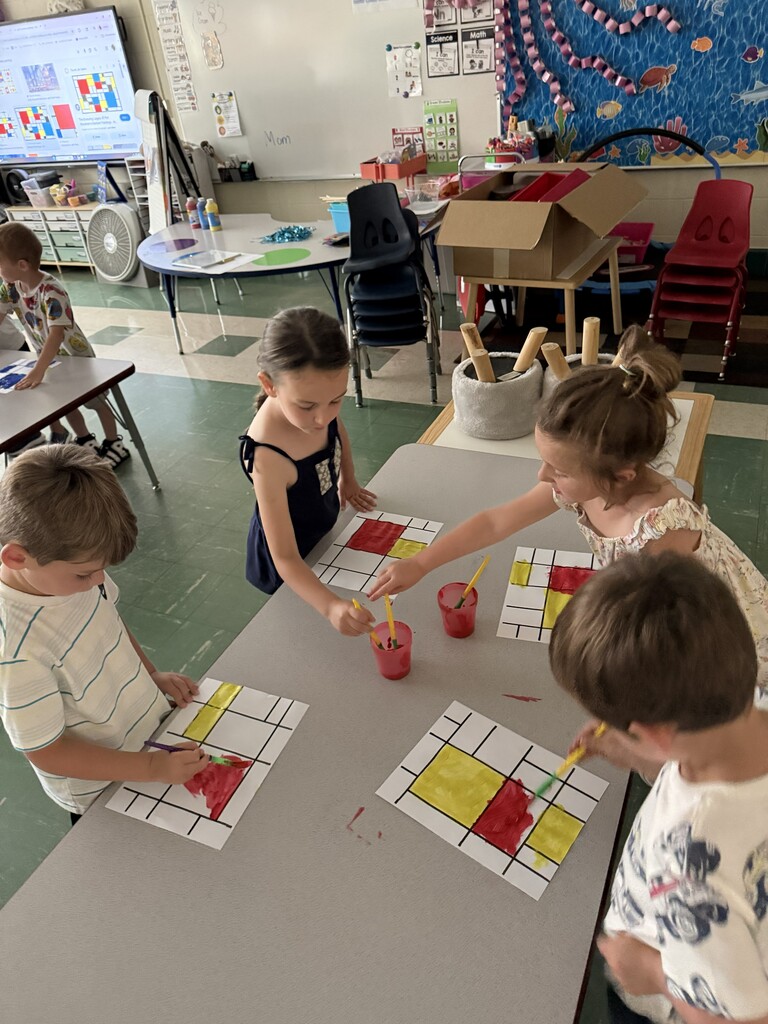 🎨 Our young artists have been hard at work! Over the past few weeks, students in Ms. Billera's Pre-K class explored the world of famous artists! They learned about their lives, the unique techniques they used to create their masterpieces, and the lasting impact they had on the art world. After studying each artist, the children had the opportunity to create their own inspired masterpieces using similar styles and techniques. Some of the artists they studied include: Pablo Picasso, Frida Kahlo, Yayoi Kusama, Wassily Kandinsky, and Piet Mondrian. The children enjoyed experimenting with colors, shapes, patterns, and different artistic techniques while expressing their creativity. We are so proud of the beautiful artwork they created and the enthusiasm they showed throughout this artist study! 🎨✨🖌️Thanks for sharing, Ms. Billera!