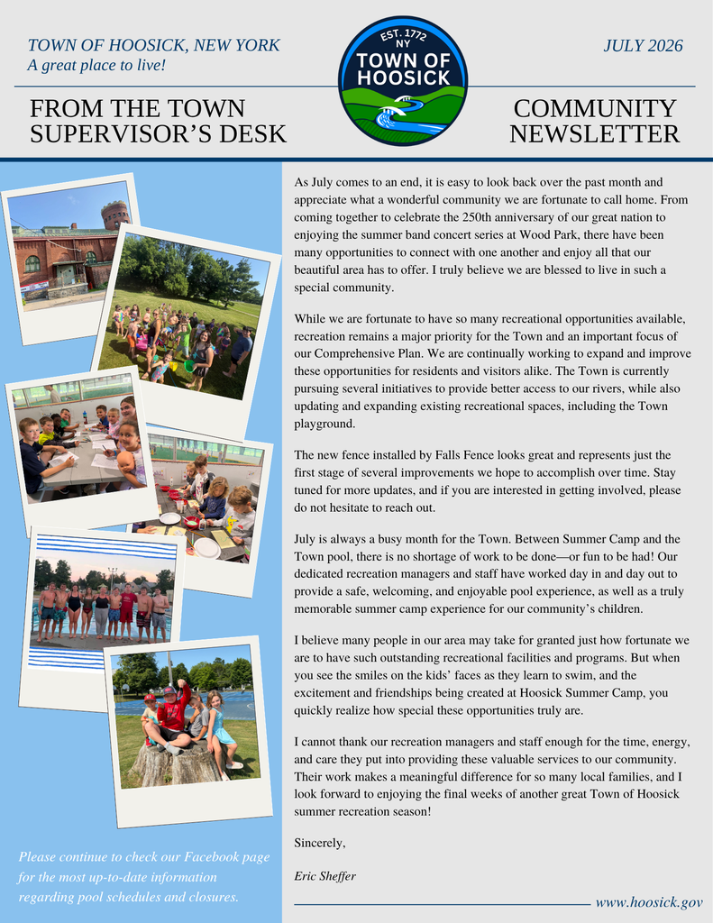 TOH Supervisor's Newsletter July 2026