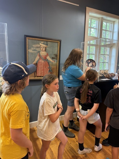 Last Wednesday, Living History Summer Institute students visited Mabee Farm. Mabee Farm was a big hit! The animals, butter churning, grain threshing, and digging potatoes gave them lots of hands-on opportunities to learn about life on a farm in the 18th Century. The kids all did an awesome job! Everyone is ready to be an 18th-century farmer. Thanks for sharing, Mrs. Brownell!