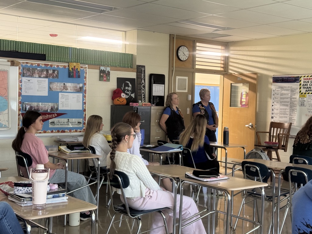 Today, Ms. Cary’s high school social studies classes welcomed a few very special guests from our community. Hoosick Falls locals Steve Weingold, Donna McCabe, and Joyce Brewer visited HFCS to speak with students on behalf of Chapter 53 of the Red Knights, an international firefighter-related motorcycle club. Each year, a team of 20 to 30 Red Knights from Upstate New York takes part in the America’s 911 Foundation 9/11 Motorcycle Ride. This is a poignant 3-day journey that begins near the United Flight 93 Memorial in Shanksville, PA, continues to the Pentagon, and finishes at Ground Zero. Steve, Donna, and Joyce shared their personal experiences on the ride, as well as the important mission behind it: honoring the victims and heroes of September 11, supporting law enforcement agencies, and raising scholarship funds for the children of active-duty first responders. Thank you to Steve, Donna, and Joyce for taking the time to share these powerful stories with our students, ensuring the lessons and memories of 9/11 live on in the next generation. 💙🐾