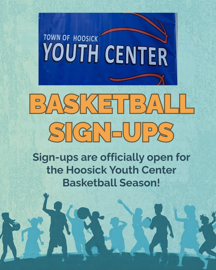 Community partner announcement: Youth Basketball Sign-ups! 🏀 Sign-ups are officially open for the Hoosick Youth Center Basketball Season.📅 Registration Deadline: October 23rd 📍 Where to Sign Up: Youth Center (Weekdays, 2:30 PM – 5:30 PM) ⚠️ Important Note for Families: You do NOT need to pay at the time of registration! The Youth Center is asking families to sign up as early as possible so they can get an accurate headcount and organize teams. Information regarding upcoming October Open Houses and Skills & Drills sessions will be released soon. For questions, reach out directly to the Hoosick Youth Center. Let's get our young athletes on the court this season! 🏀 Visit their website: https://hoosickcommunitycentercom.wordpress.com/ Follow their Facebook page: https://www.facebook.com/hoosickcommunitycenter/