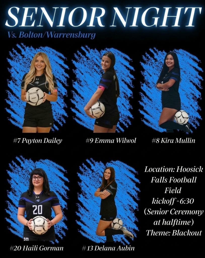 ⚽️ Tonight is Senior Night for Girls Soccer! ⚽️Come out and support our seniors! 🐾