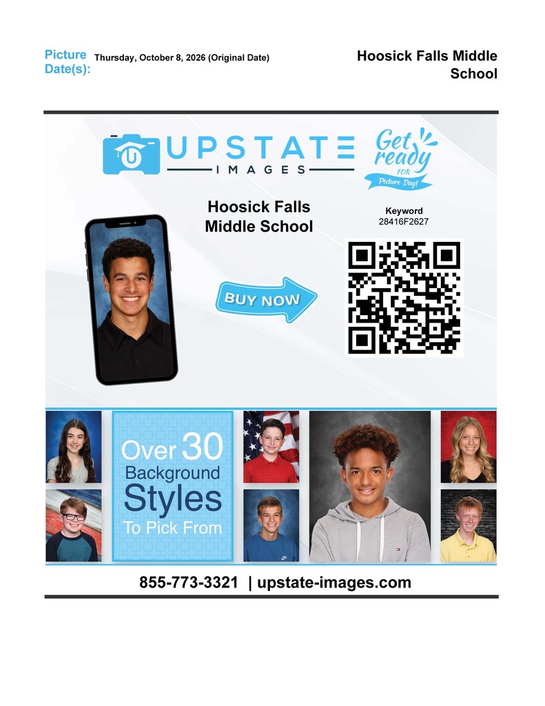 MIDDLE  SCHOOL PICTURE DAY REMINDER