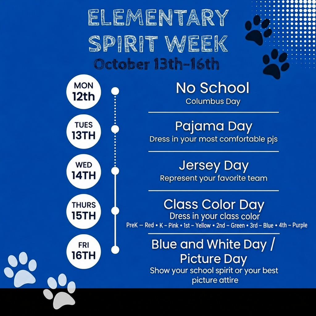 elementary school spirit week themes 2026