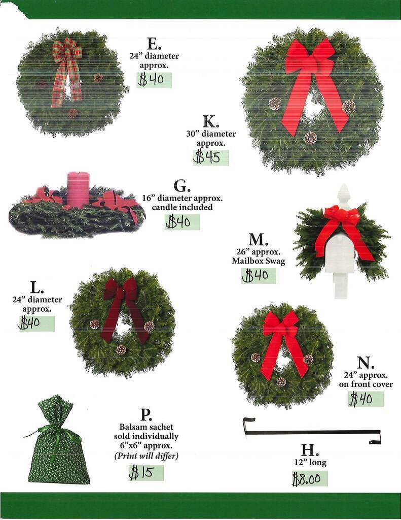 class of 2029 wreath fundraiser 2