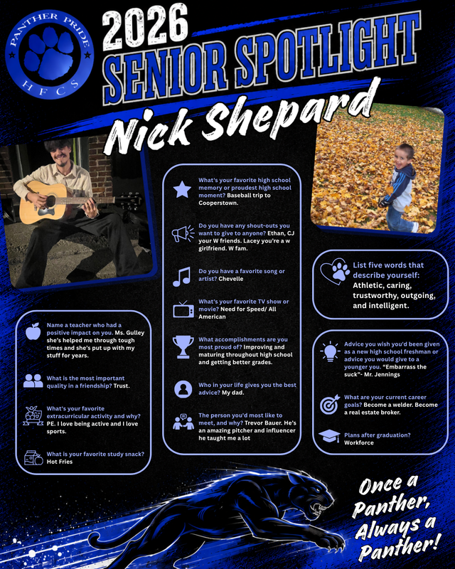 🎓Senior Spotlights!🐾