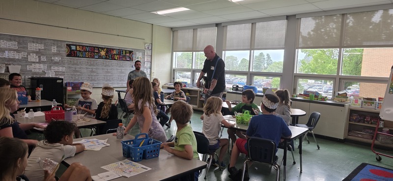 first grade career exploration with DJ Irwin