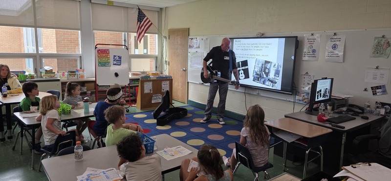 first grade career exploration with DJ Irwin