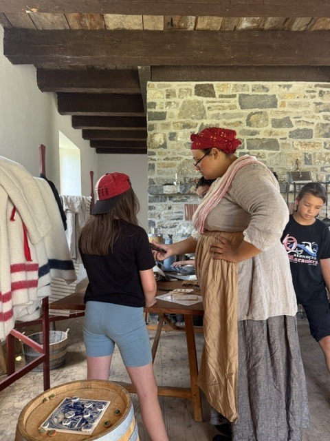 Living History Summer Institute students recently toured Johnson Hall State Historic Site
