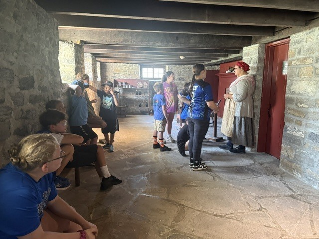 Living History Summer Institute students recently toured Johnson Hall State Historic Site