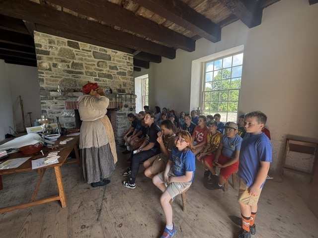 Living History Summer Institute students recently toured Johnson Hall State Historic Site
