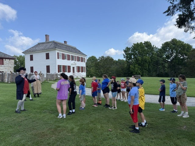 Living History Summer Institute students recently toured Johnson Hall State Historic Site