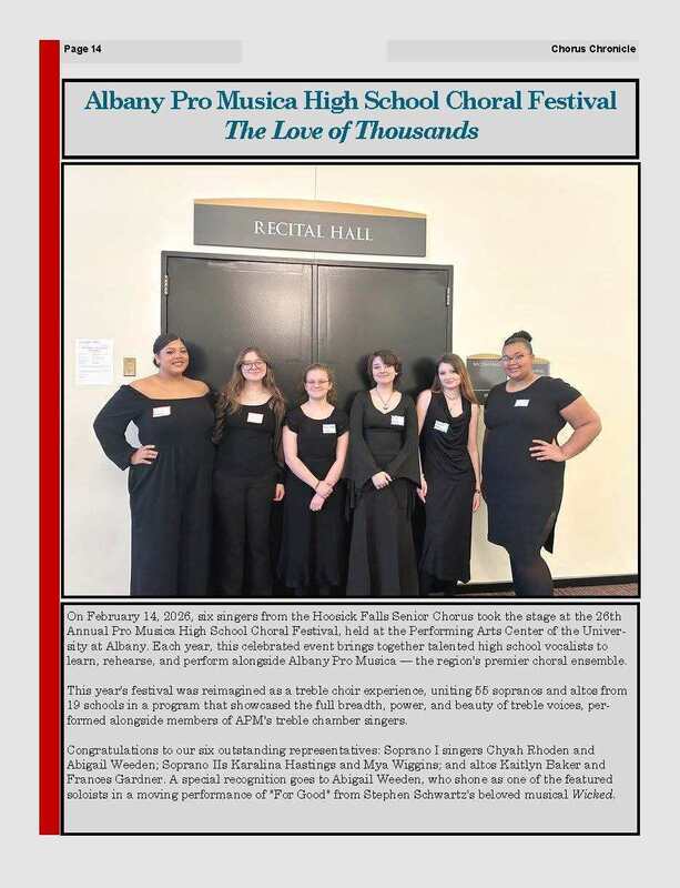 2025-2026 chorus chronical