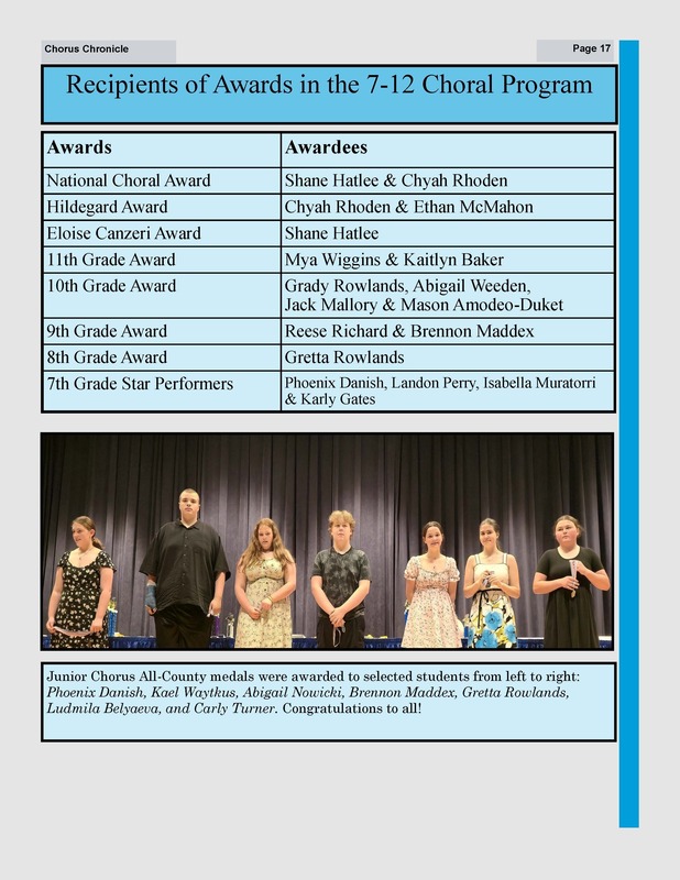 2025-2026 chorus chronical