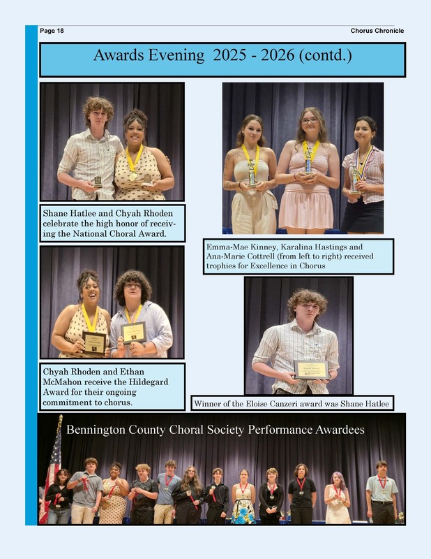 2025-2026 chorus chronical