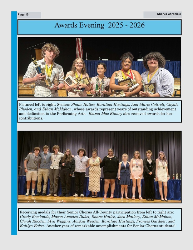 2025-2026 chorus chronical