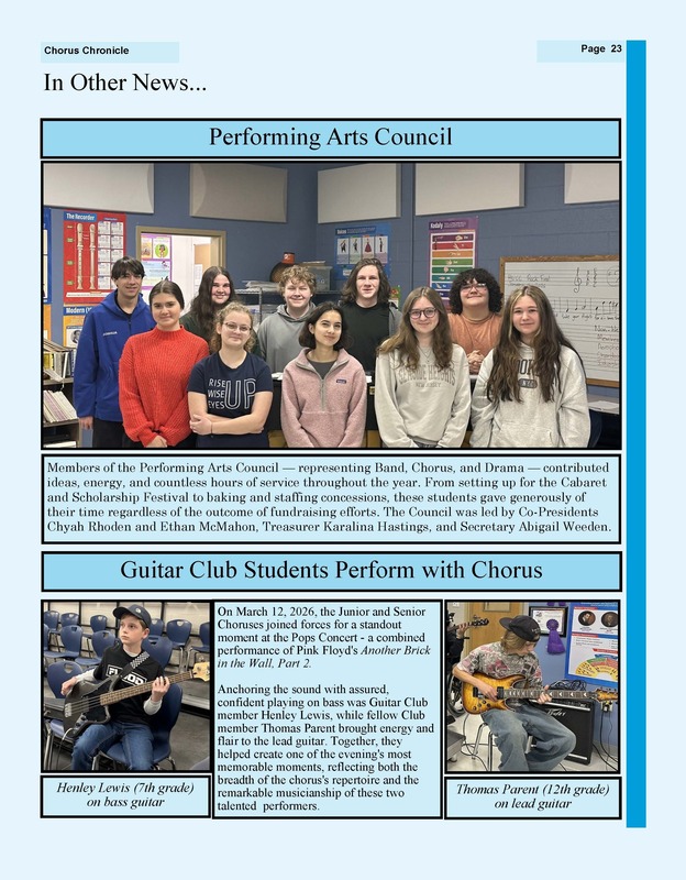 2025-2026 chorus chronical