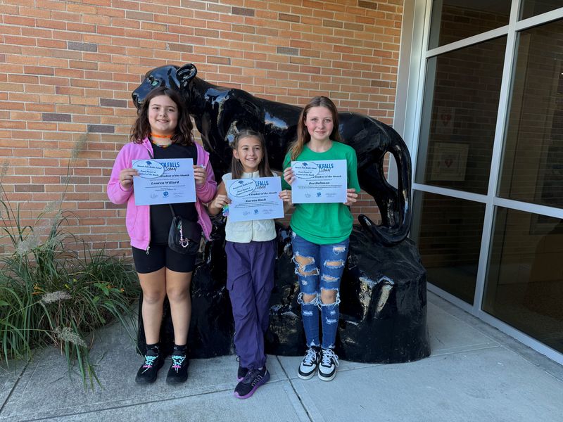 Middle School Students of the Month September 2025 Picture 3