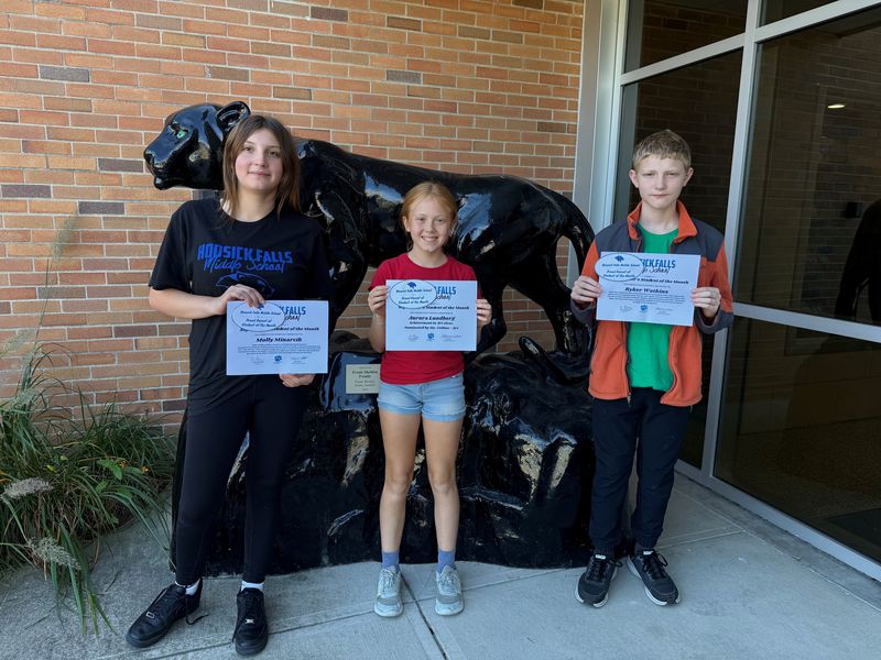 Middle School Students of the Month September 2025 Picture 4