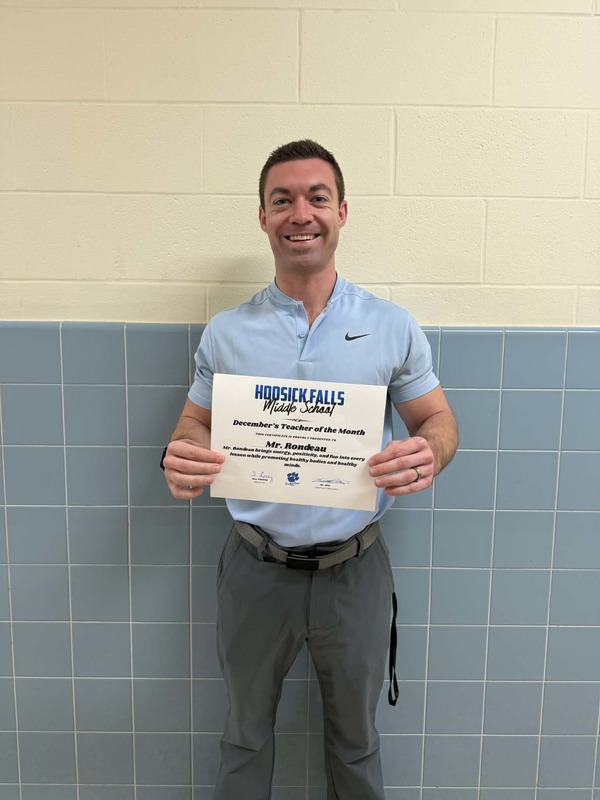 middle school teacher of the month december 2025