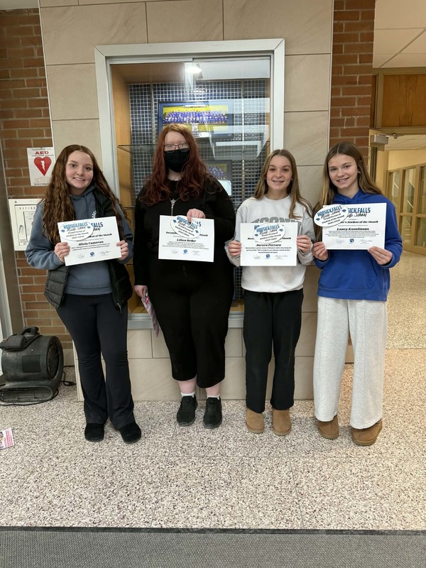 middle school students of the month december 2025