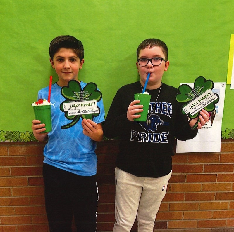 middle school lucky shake winners