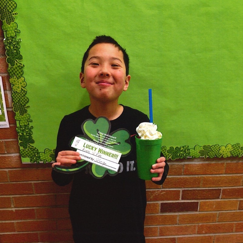middle school lucky shake winners