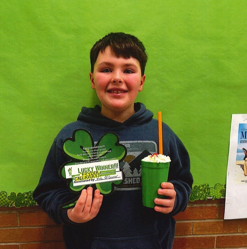 middle school lucky shake winners