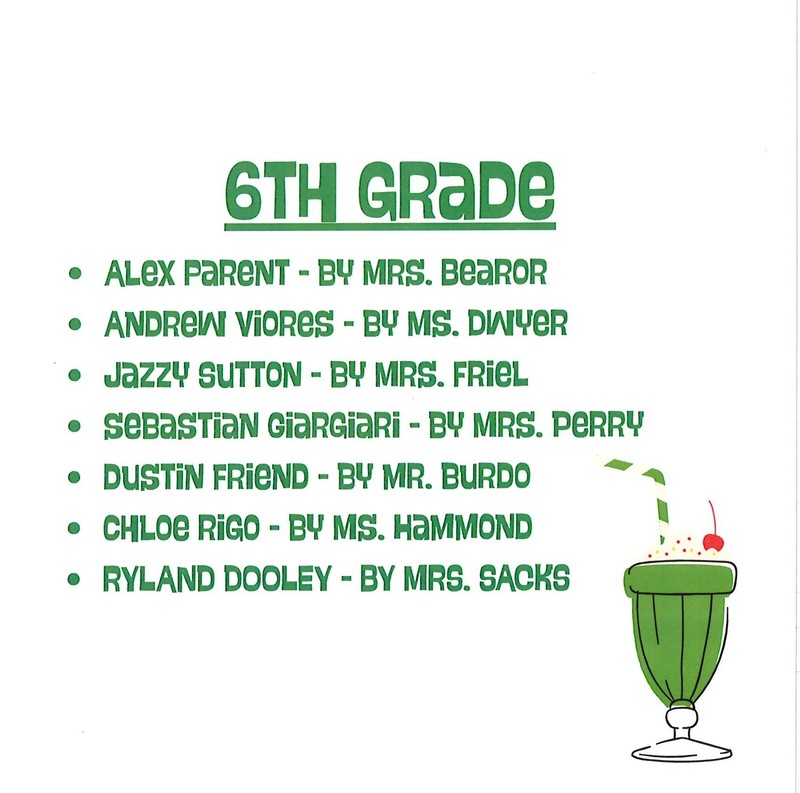 middle school lucky shake winners