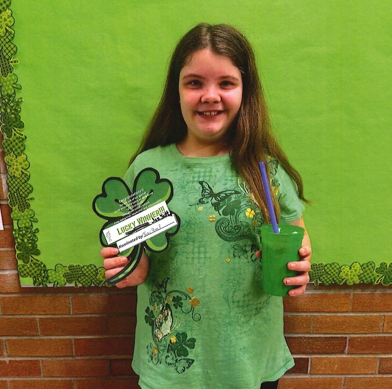 middle school lucky shake winners