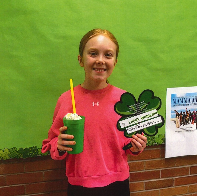 middle school lucky shake winners