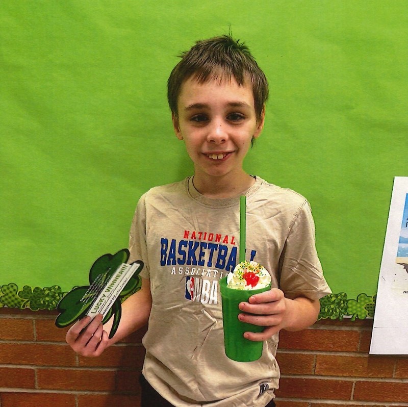 middle school lucky shake winners