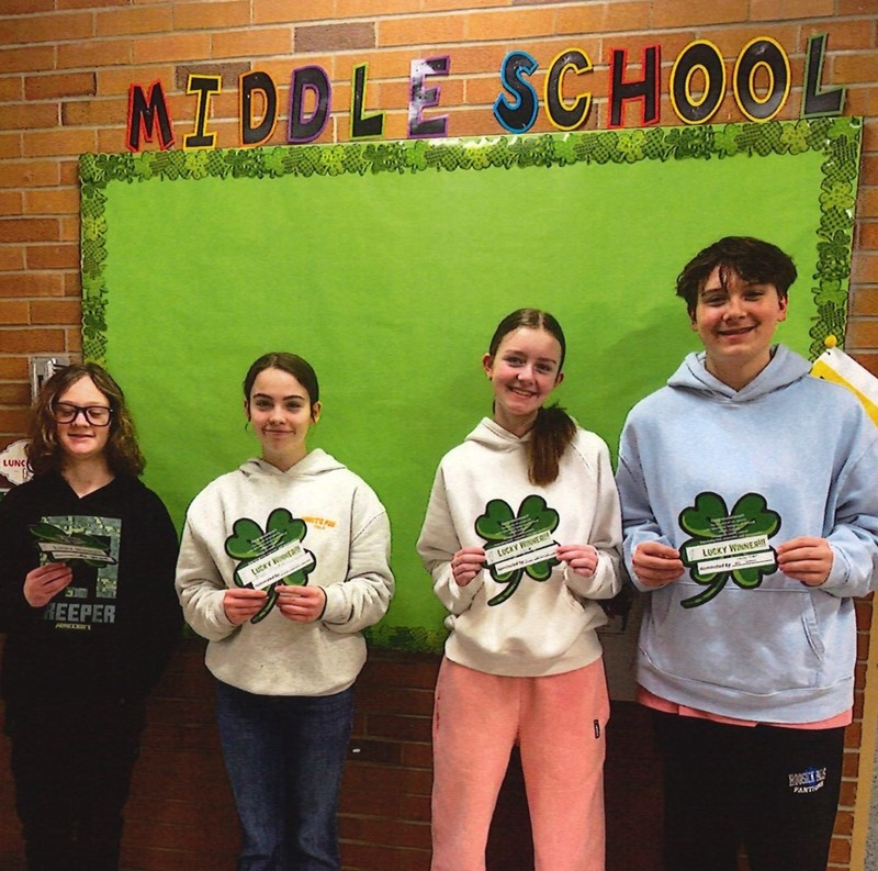 middle school lucky shake winners