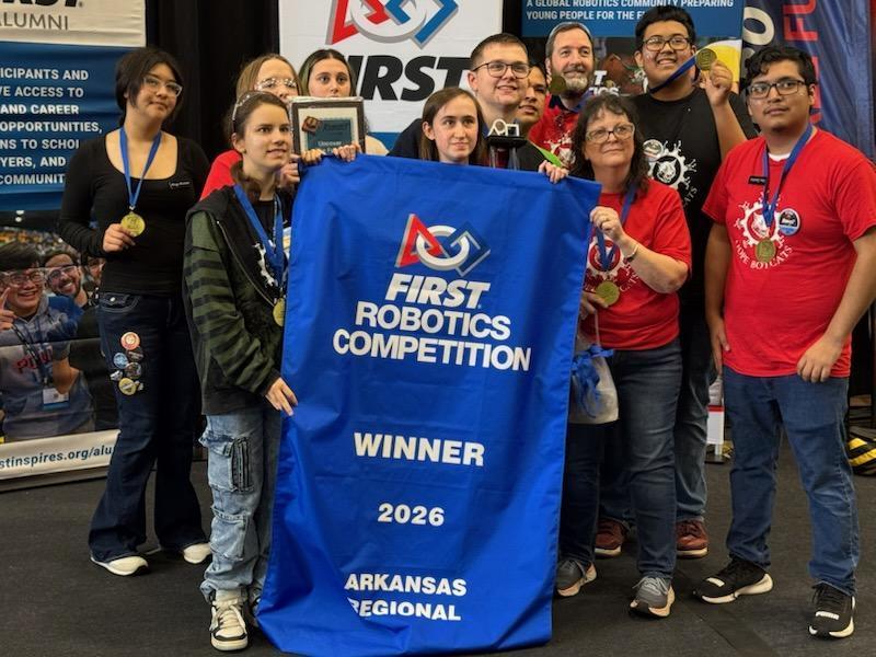 The Hope BotCats are making moves on the state and regional stage 🤖🔥  After setting ambitious goals for the 2025–2026 season, our robotics team delivered in a big way—competing across Arkansas and beyond while earning multiple awards and top finishes.  In the BEST Robotics Competition in Pine Bluff, the BotCats brought home: • 1st Place – Marketing • 2nd Place – Engineering Notebook • 2nd Place – Robot Performance • 3rd Place – Exhibit & Interview • 2nd Place Overall in the State  That performance advanced them to the BEST Southeast Regional Competition in Huntsville, Alabama, where they proudly represented Hope on a larger stage.  The momentum continued this spring at the FIRST Robotics Competition in Searcy, where the BotCats competed against top teams across the region. After qualifying rounds, their alliance fought through the bracket and finished 1st overall in the finals.  From problem-solving to teamwork, these students are gaining real-world skills that go far beyond the classroom.  This is innovation. This is collaboration. This is Bobcat Pride.  #HopePublicSchools #BobcatPride #WeCreate