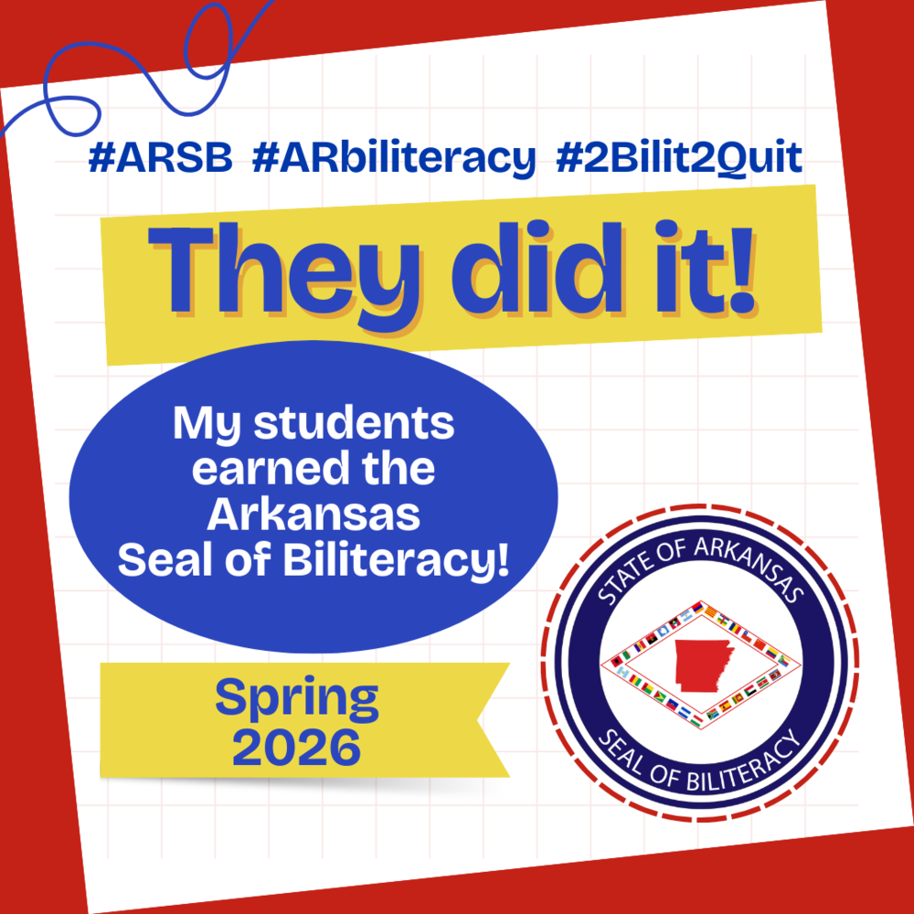 Hope Public Schools is proud to recognize 16 Hope High School students who have earned the Arkansas Seal of Biliteracy for Spring 2026. This honor is awarded to students who demonstrate proficiency in English and at least one additional language.  All 16 students earned the Seal in Spanish, showcasing their dedication to academic excellence and multilingual achievement.  Statewide, 1,450 students earned this recognition across 90 schools and 37 languages, reflecting the growing importance of biliteracy in education and the workforce.  We congratulate these students and thank our educators for supporting their success.