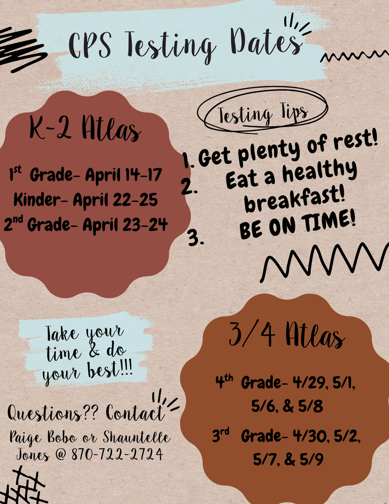 cps testing dates in english