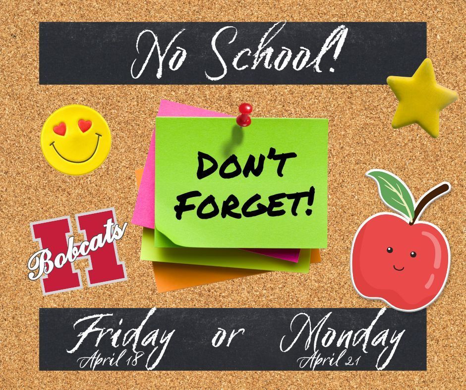 no school friday or monday