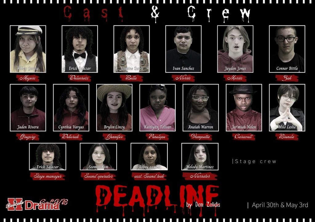 hhs deadline cast and crew photo