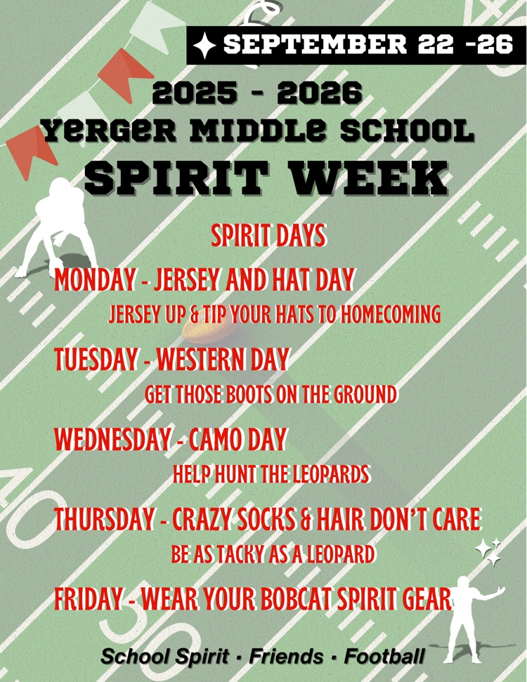 Yerger Middle School Spirit Week