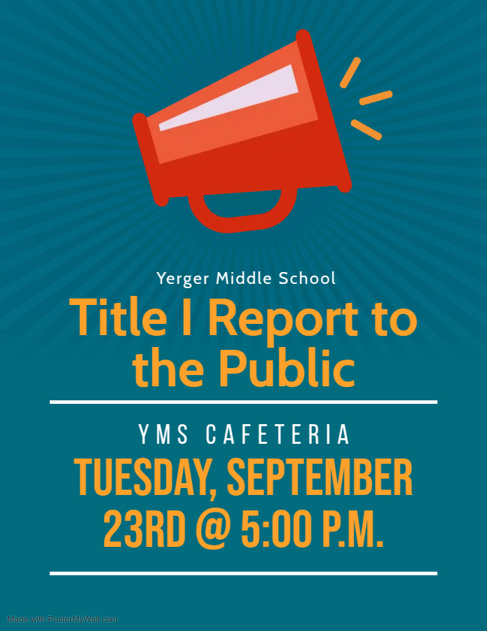 Title 1 report to the public poster
