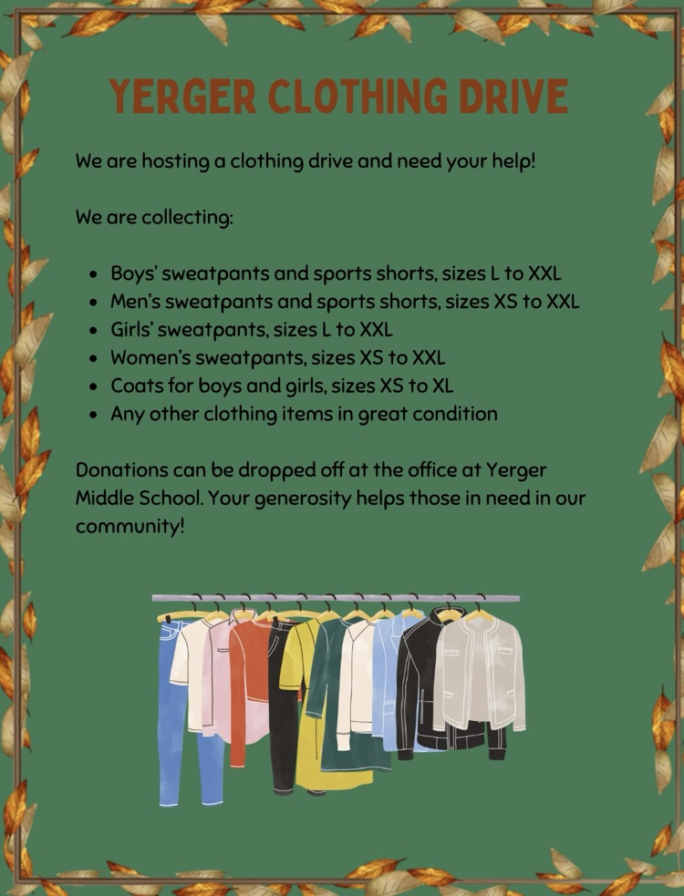 Yerger Clothing Drive