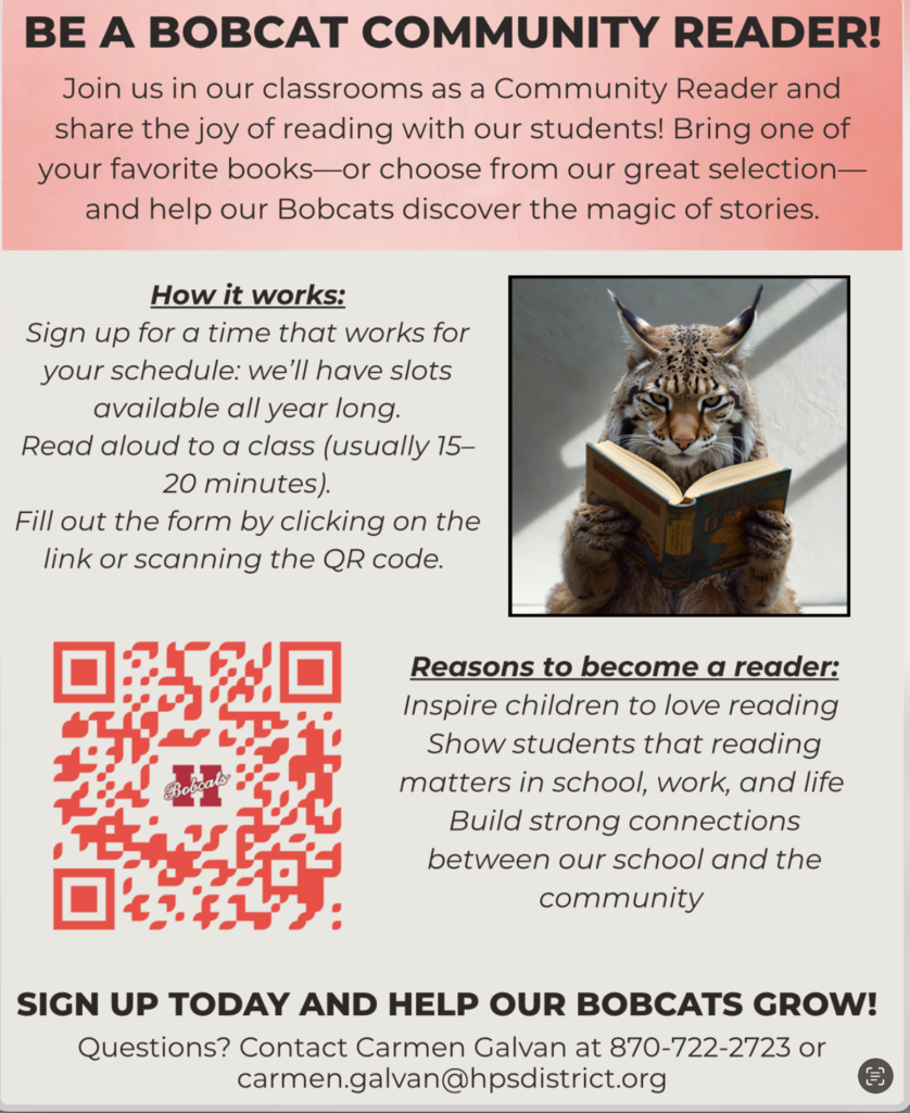 Be a Bobcat Community Reader!