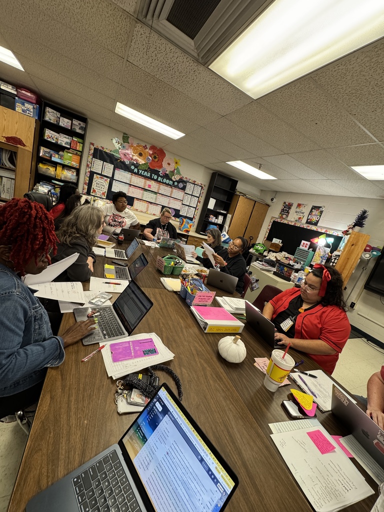 First grade teachers plan together