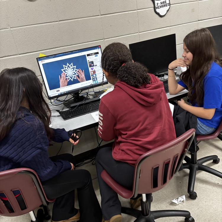 YouTube shows the way to homemade snowflakes.