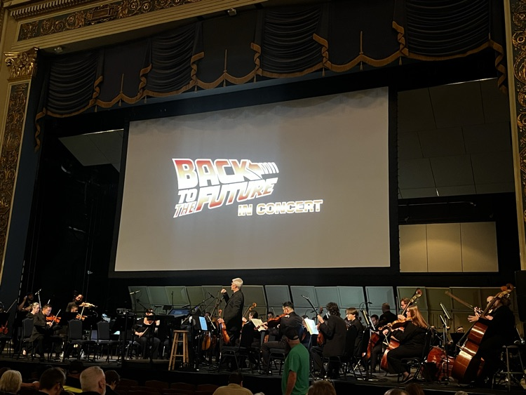 the screen and orchestra 
