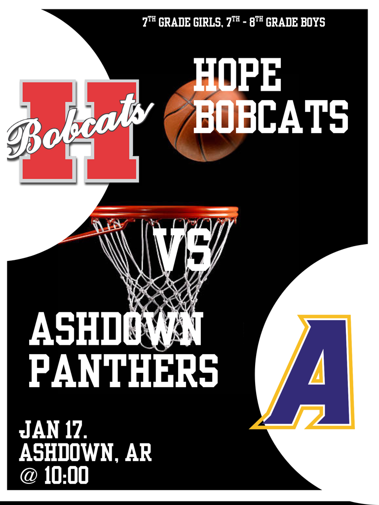 Hope Jr. High Bobcats vs Ashdown Panthers